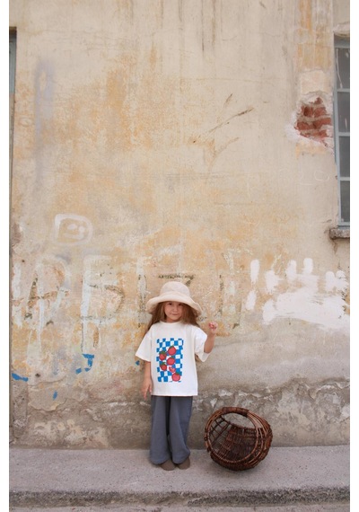 Oh La La Koala Domates Baskılı T-shirt Müslin Pantolon Takım Çok Renkli