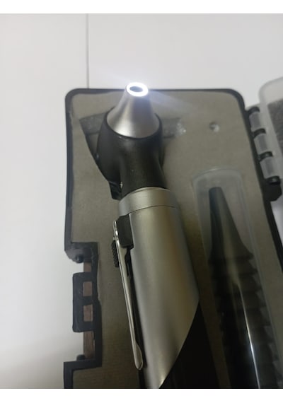 Vzn Otoskop Kulak Bakma Aleti Led Beyaz Işıklı Fiber Optik