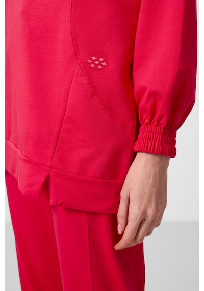 Viva Kırmızı O Yaka Basic Oversize Kadın Eşofman Tunik Takım - 95347 Kırmızı