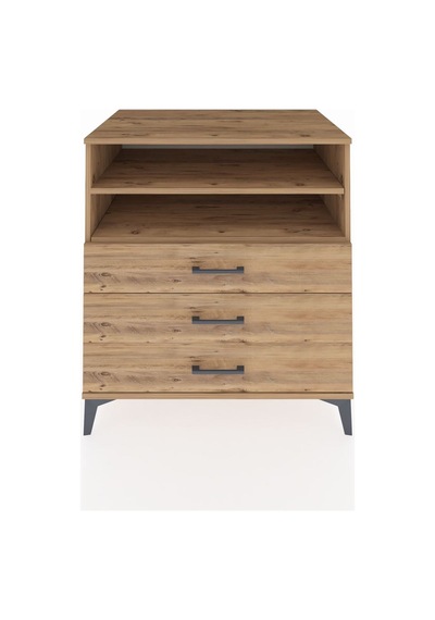 Kronos Şifonyer 2 Raflı 3 Çekmeceli 88x59x96 Çam-çam Çam