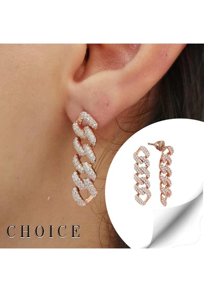 Choice Gurmet Gümüş Küpe  Rose