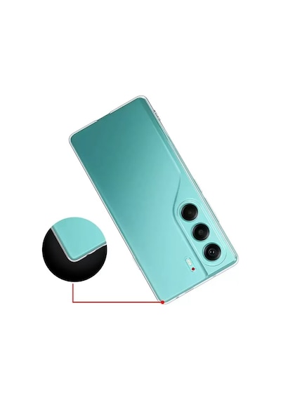 Tecno Camon 40 Pro Kılıf Şeffaf Silikon Hibrit Case Kapak Şeffaf