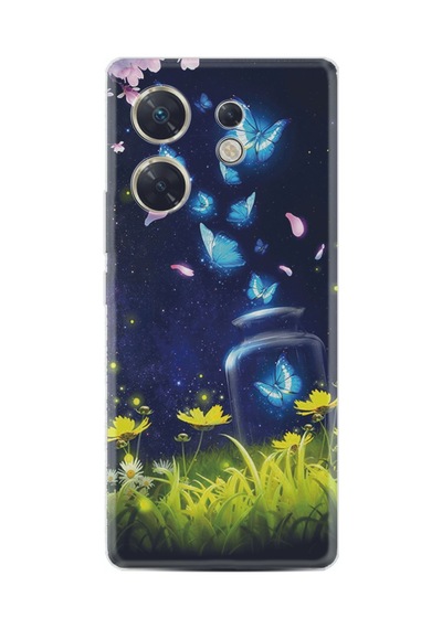 Infınıx Zero 30 4g Kılıf Desenli Silikon Flowers Fox 1309 Zero 30 Kılıf