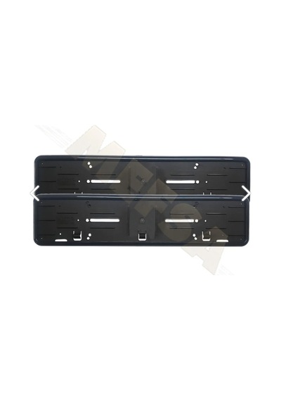 MEFSA PLASTİK PLAKALIK PARLAK SİYAH ÇERÇEVELİ (2 ADET)