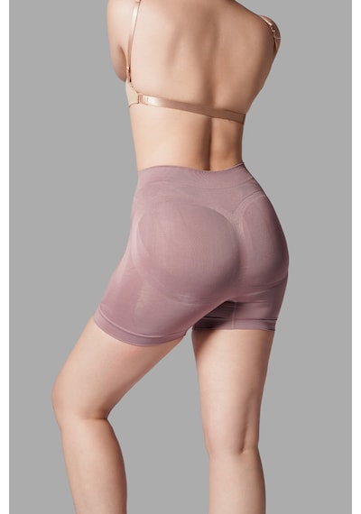 Fit Women Push Up Seamless Dikişsiz Popo Kısa Paçalı Korse 2064 Gül Kurusu