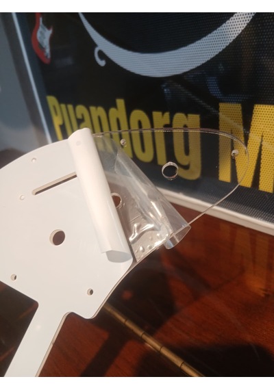 Elektro Gitar Pickguard Şeffaf 12 Delik H/s/s Özel Tasarım Şeffaf Strat Ön/arka