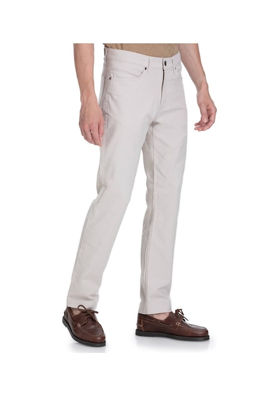 Hatemoğlu Bej Regular Fit Pamuklu 5 Cep Kanvas Pantolon 35339 Bej