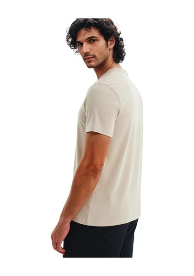 Ar-ma Erkek Regular Fit Pamuk Süprem Basic Bisiklet Yaka Tişört Y31344408002 Bej XL