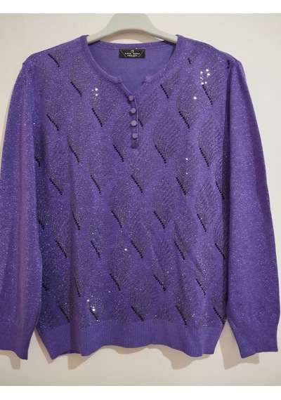Anne Moda Ankara Üstün Kalite, Standart Beden, Kapri Kollu, Pamuk-akrilik Karışımı, Şık, Triko Kazak/bluz Mor Anne Moda Ankara Üstün Kalite, Standart Beden, Kapri Kollu, Pamuk-akrilik Karışımı, Şık, Triko Kazak/bluz Mor