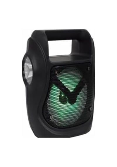 Işıklı 4" Taşınabilir 5w Bluetooth Hoparlör El Fenerli Fm Radyo Usb/tf/aux Destekli Extra Bass