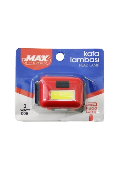 Pilli 3w Cob Led Kafa Lambası Fener 3-kademe Işık Ayarı- Flaşör 4.5v 120lümen Bx40