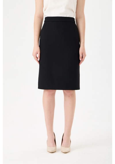 Velnara Moda Yüksek Bel Astarlı Klasik Kısa Kalem Etek -siyah- Siyah - 918325068 Siyah