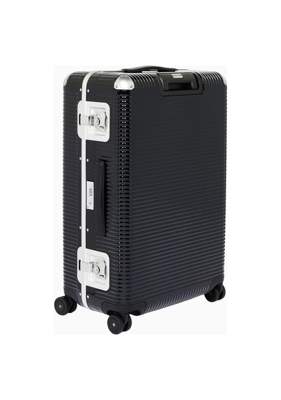 Fpm Milano Fpm Milano Bank Light Spinner 76 Kabin Boy, Deri Detaylı Tasarım Valiz Bavul & Valiz Siyah