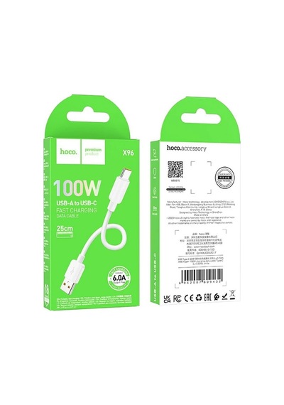 Hoco X96 Hyper 100w Usb To Type-c Hızlı Şarj Ve Data Kablosu- 5775 Siyah