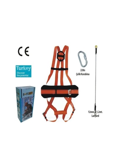 Safeset Paraşüt Tipi Bel Destekli Emniyet Kemeri (483197936)