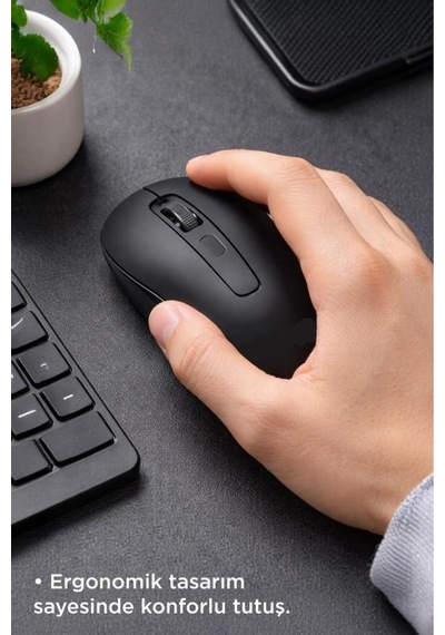 Kablosuz Mouse Usb Alıcılı Fare Tm22 Siyah -