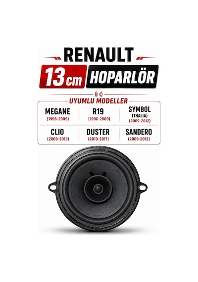 Renault Clio 3 Kangoo Megane 2 Symbol Thalia Uyumlu 13 Cm. Hoparlör 1 Adet Fiyatıdır. 281567910r