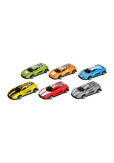 1/32 Ölçekli Metal Çek Bırak Sport Araba Oyuncak 1 Adet Turuncu-kırmızı-mavi-yeşil-sarı-gri