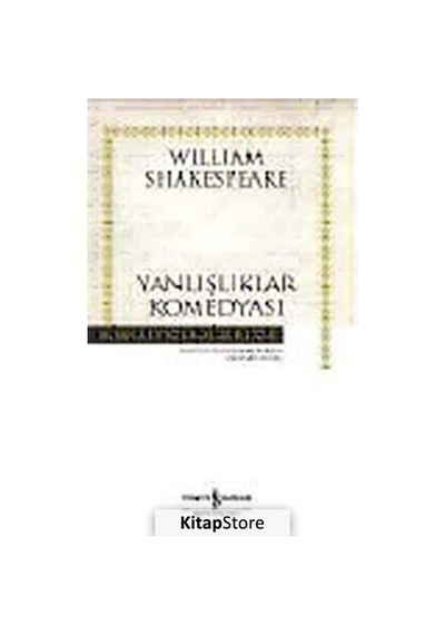 Yanlışlıklar Komedyası karton Kapak / William Shakespeare