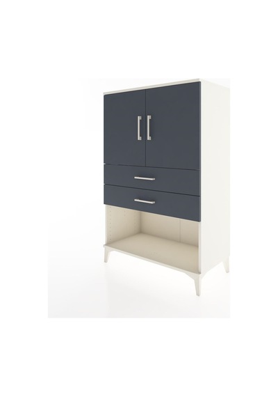 Hyperion Dolap 2 Raflı 2 Çekmeceli 2 Kapaklı 88x44x134 Aytaşı... Aytaşı