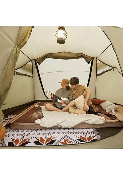 Naturehike Glamping Upf50+ Aries Beta 4-6 Kişilik Tünel Çadır Kahverengi