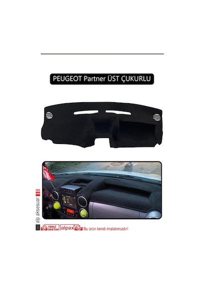 Peugeot Partner Üst Çukurlutorpido Koruma Halısı Siyah Kenar