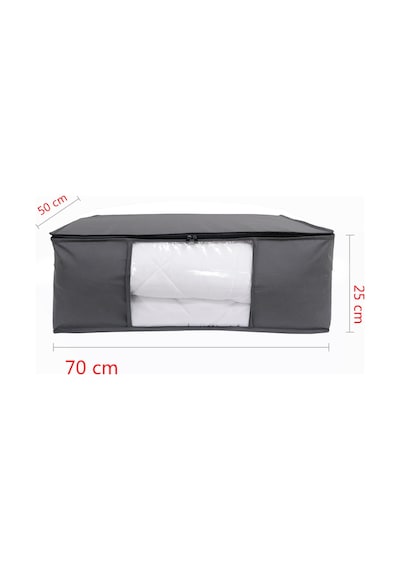 Vedsey 5' Li 50x70x25 Set Antrasit Pencereli Baza Altı Organizer Hurç Antrasit