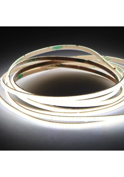 Cob Led Şerit 5metre 12v 480led/m 6500k Soğuk Beyaz 10w 8mm Ip20 Aydınlatma Işık Hortum Kendinden Yapışkanlı Soğuk Beyaz
