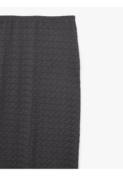 Koton Bürümcük Kumaş Dokulu Slim Fit Midi Kalem Etek Antrasit 6sak10299ek Koton Bürümcük Kumaş Dokulu Slim Fit Midi Kalem Etek Antrasit 6sak10299ek