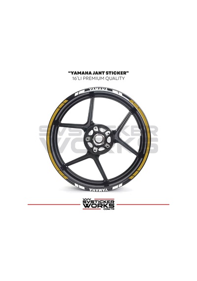 Yamaha Jant Sticker Seti Yüksek Kalite 16lı Jant Set Yamaha Uyumlu