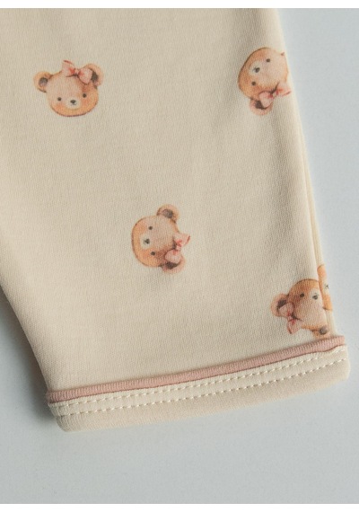 Kitikate Organik Kate 2'li Pijama Takımı Natural KREM