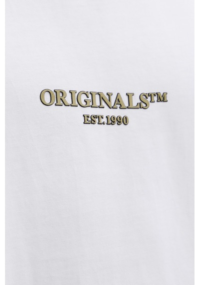 Jack & Jones Erkek Jorıslıngton Bisiklet Yaka Kısa Kollu %100 Pamuk T-shirt 12273157 Beyaz Beyaz Jack & Jones Erkek Jorıslıngton Bisiklet Yaka Kısa Kollu %100 Pamuk T-shirt 12273157 Beyaz Beyaz