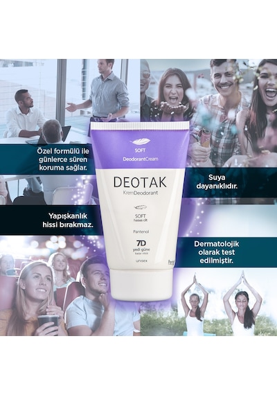 Deotak Krem Deodorant 35ml Soft Hassas Cilt 6 Lı Set
