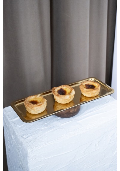 Ahşap Ayaklı Baton Gold Dekoratif 33 Cm Pasta Kek Sunum/servis Tabak Stand Gold - 674336949 Gold