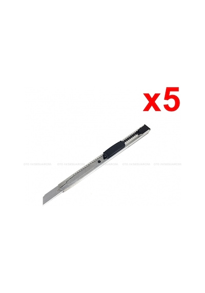 Metal Dar Maket Bıçağı İnce Falçata 9mm 5 Adet