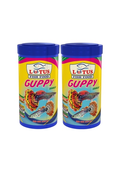 Lotus Guppy Ganulat 500 ML Lepistes Tropikal Balık Yemi