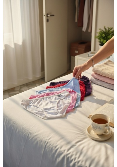 Papatay 7423 Standart Boy Normal Bel Yumuşak Kumaşlı Hava Alabilen Çok Renkli 5'li Paket Kadın Bikini Külot Çok Renklii Çok Renklii Papatay 7423 Standart Boy Normal Bel Yumuşak Kumaşlı Hava Alabilen Çok Renkli 5'li Paket Kadın Bikini Külot Çok Renklii Çok Renklii