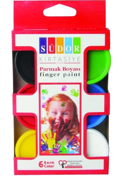 Südor Parmak Boyası Su Bazlı 30 Ml 6 Renk Sd822 Çok Renkli