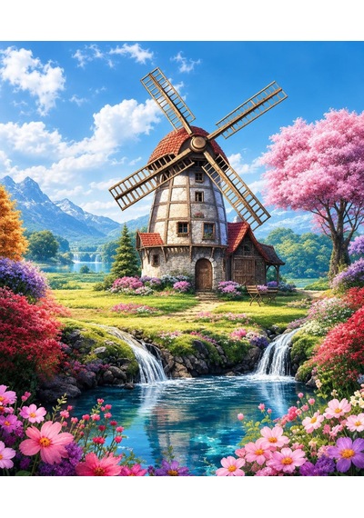 5d Elmas Boncuk Taş Işleme Mozaik Goblen Kit 50x40cm Gc86379 Diamond Painting