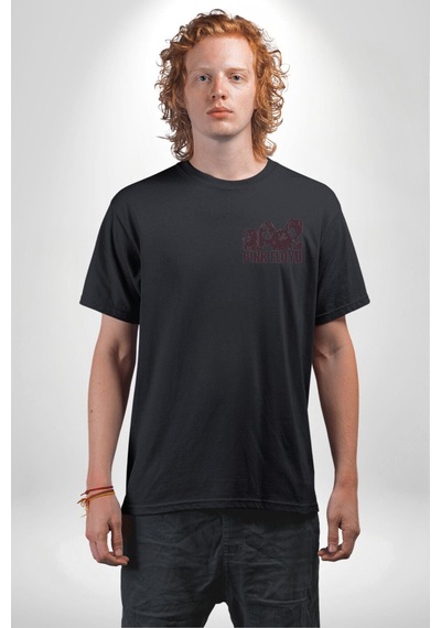 Pink Floyd The Wall Siyah Oversize Unisex Ön Ve Sırt Baskılı Tişört Siyah