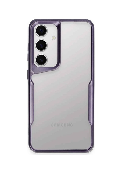 Samsung Galaxy Uyumlu S24 Kılıf Boyi Silikon Kapak - Derin Mor Bz8683140725112