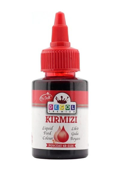 Su Bazlı Likit Sıvı Gıda Boyası 5 Li Set 5 Adet - 5 Renk Sarı - Mavi - Kırmızı - Yeşil - Pembe