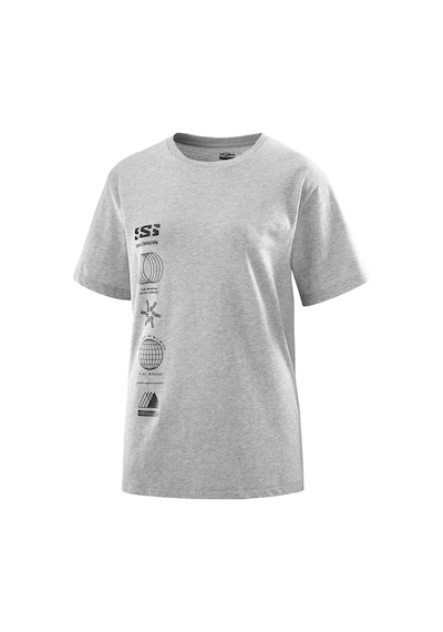 Salomon Logo Combo Ss Tee W Heather Grey T-shırt Lc2232900 001
