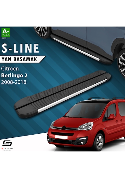S-dizayn Citroen Berlingo 2 S-line Aluminyum Yan Basamak 193 Cm 2008-2018 A+ Kalite