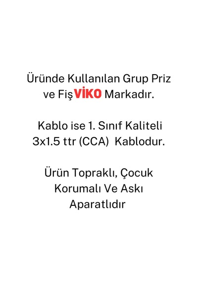 Siyah 3'lü 7 Metre Uzatma Kablosu Multi-let 7 Mt Topraklı Çocuk Korumalı Diğer