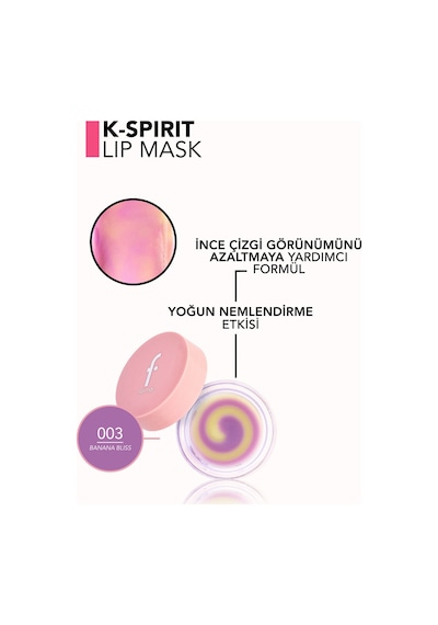 Flormar K-spirit Lip Mask Ultra Nemlendirici Ve Besleyici Dudak Maskesi 8682536107617