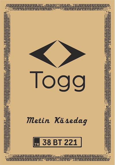 Paspas Kağıdı Togg Logo Ve Kişiye Özel Baskılı 100 Adet 35x50 Cm