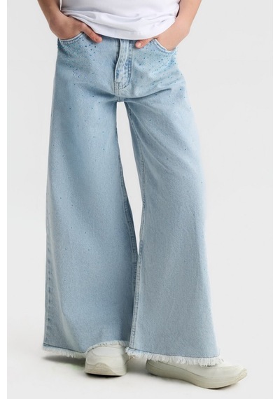 Xo Kids Kız Çocuk Jean Pantolon 8-14 Yaş 51703 Açık Mavi