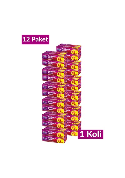 Buzdolabı Poşeti Büyük Boy 4 Al 3 Öde 4 20 30 X 45 Cm 12 Paket 1 Koli