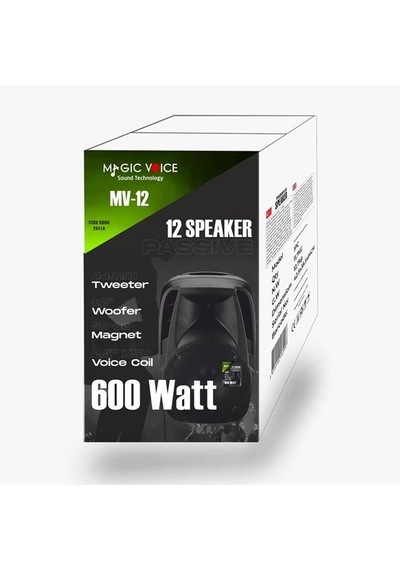 Magicvoice Mv-12 600 Watt 12 2-yollu Pasif Kabin Hoparlör